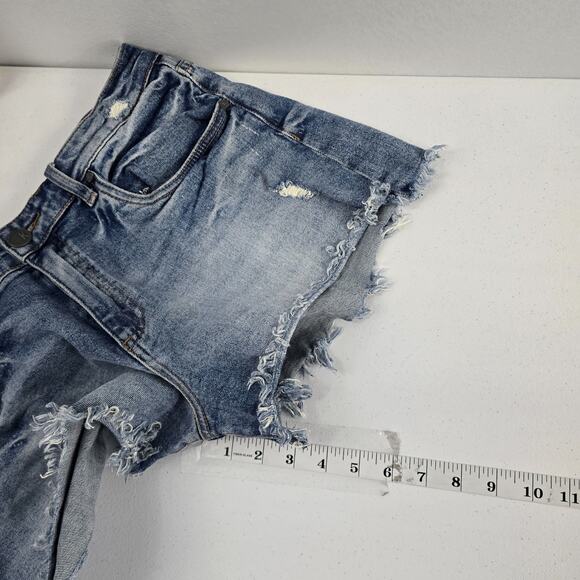 Kut From the kloth Jane high rise short blue size 8 womens 6936 - Picture 7 of 11